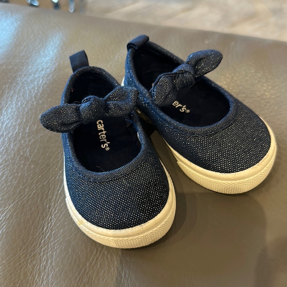Carter’s Mary Jane toddler girl sparky jean shoes